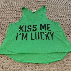 VS Pink St. Patty’s day tank! Sz S